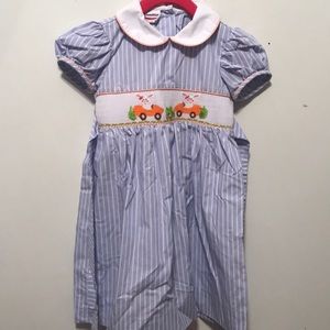 Kandyland Kids Easter Smocked Dress